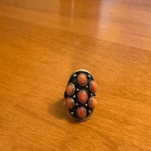 Elegant Pink and Silver Women's Ring